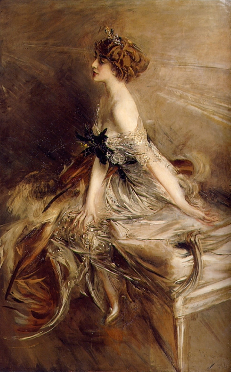 Portrait of Princess Marthe-Lucile Bibesco by Giovanni Boldini- Famous Art - Handmade Oil Painting on Canvas