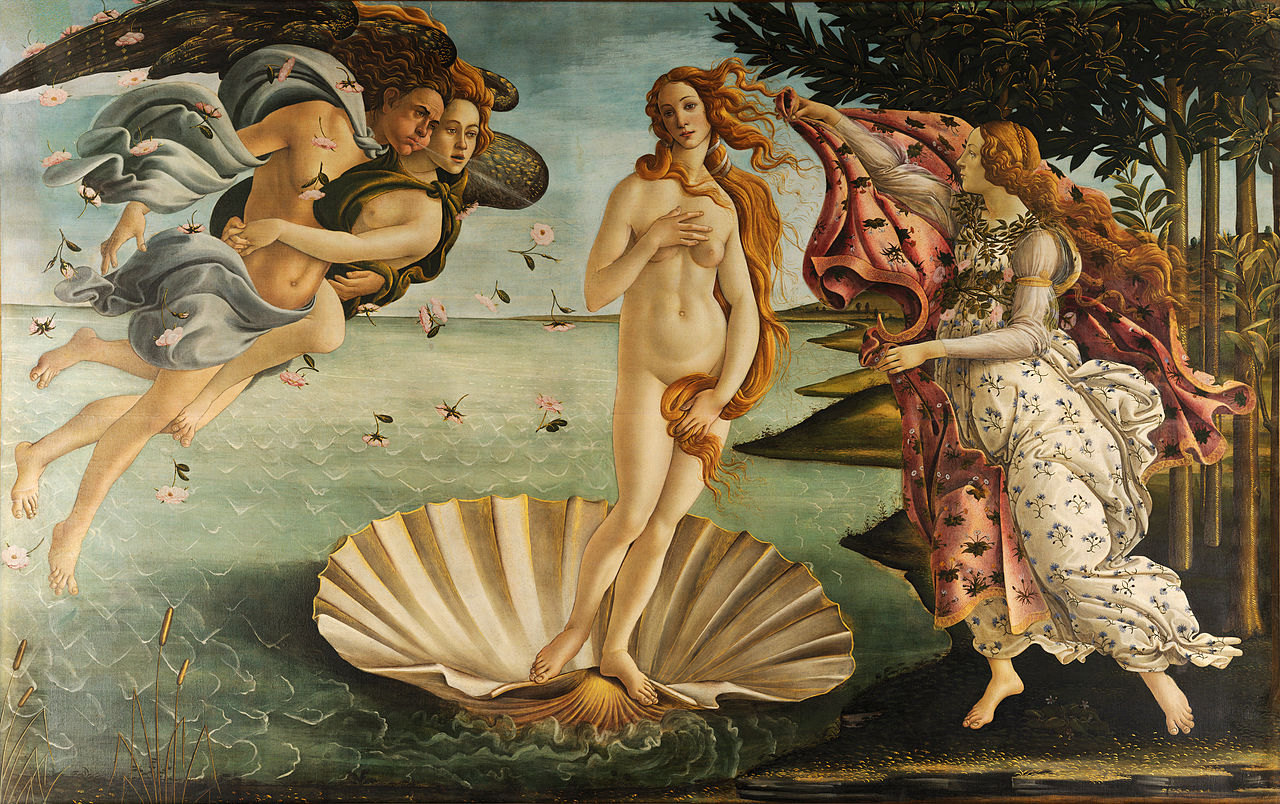 The Birth of Venus by Sandro Botticelli- Famous Art - Handmade Oil Painting on Canvas