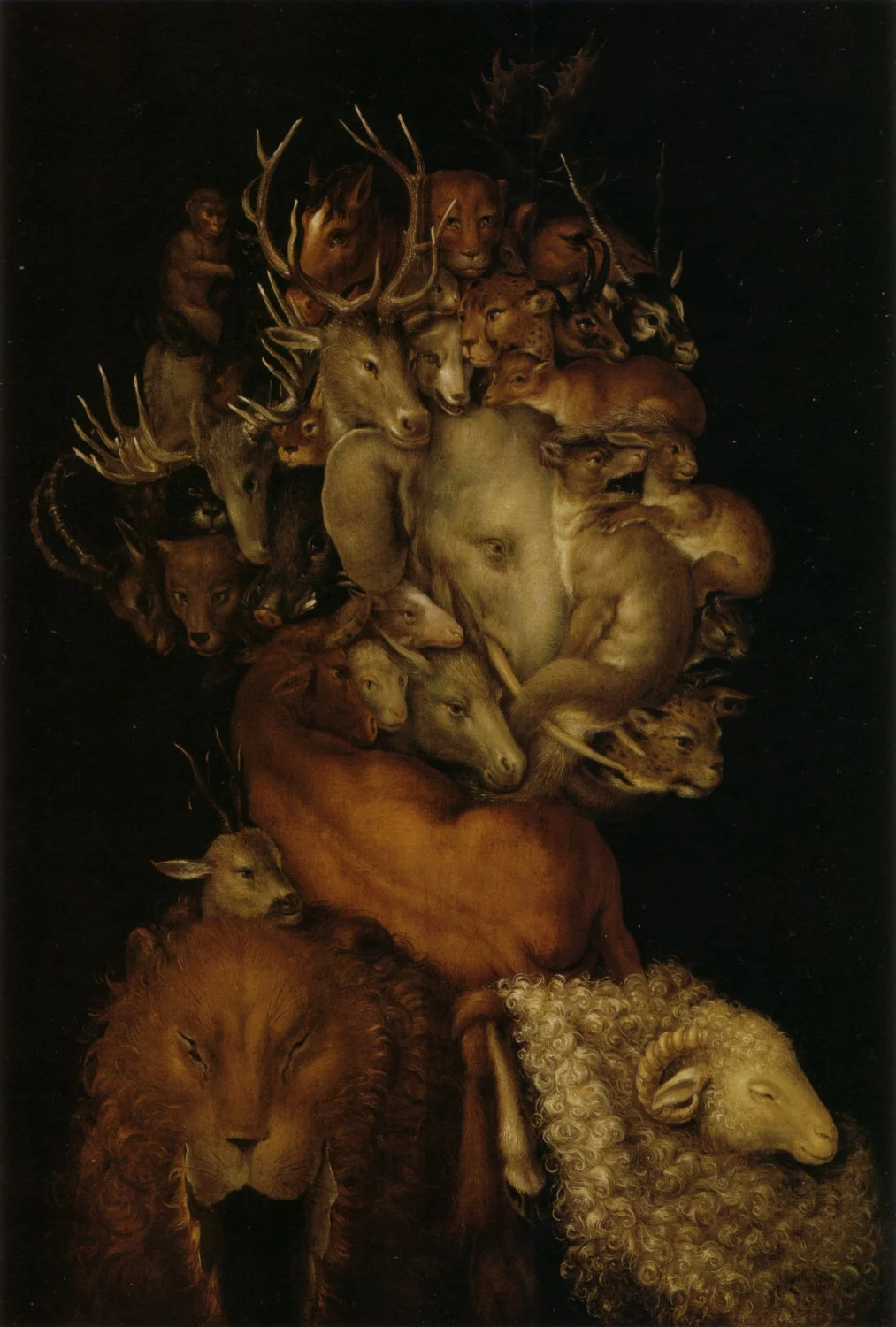 Earth by Giuseppe Arcimboldo- Famous Art - Handmade Oil Painting on Canvas