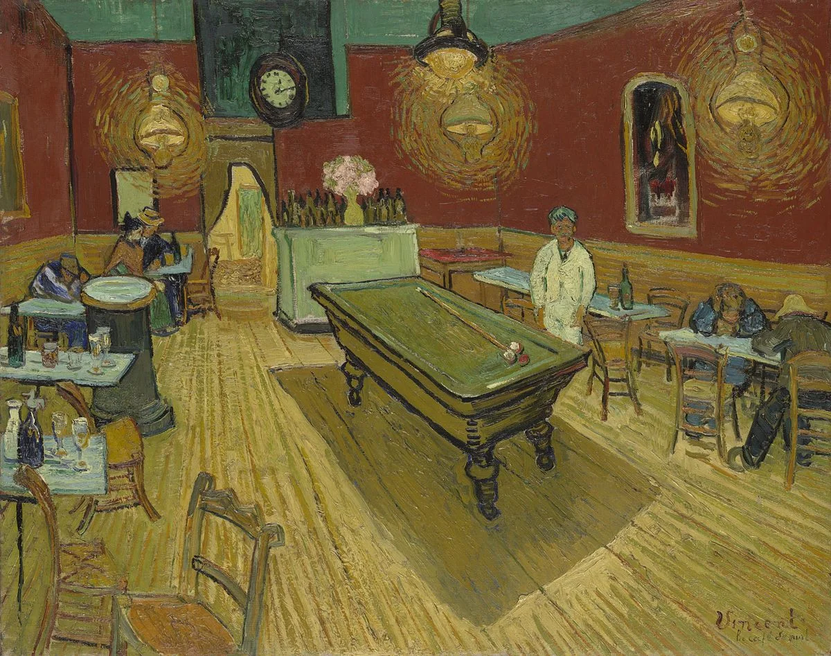 The Night Café by Vincent Van Gogh- Famous Art - Handmade Oil Painting on Canvas