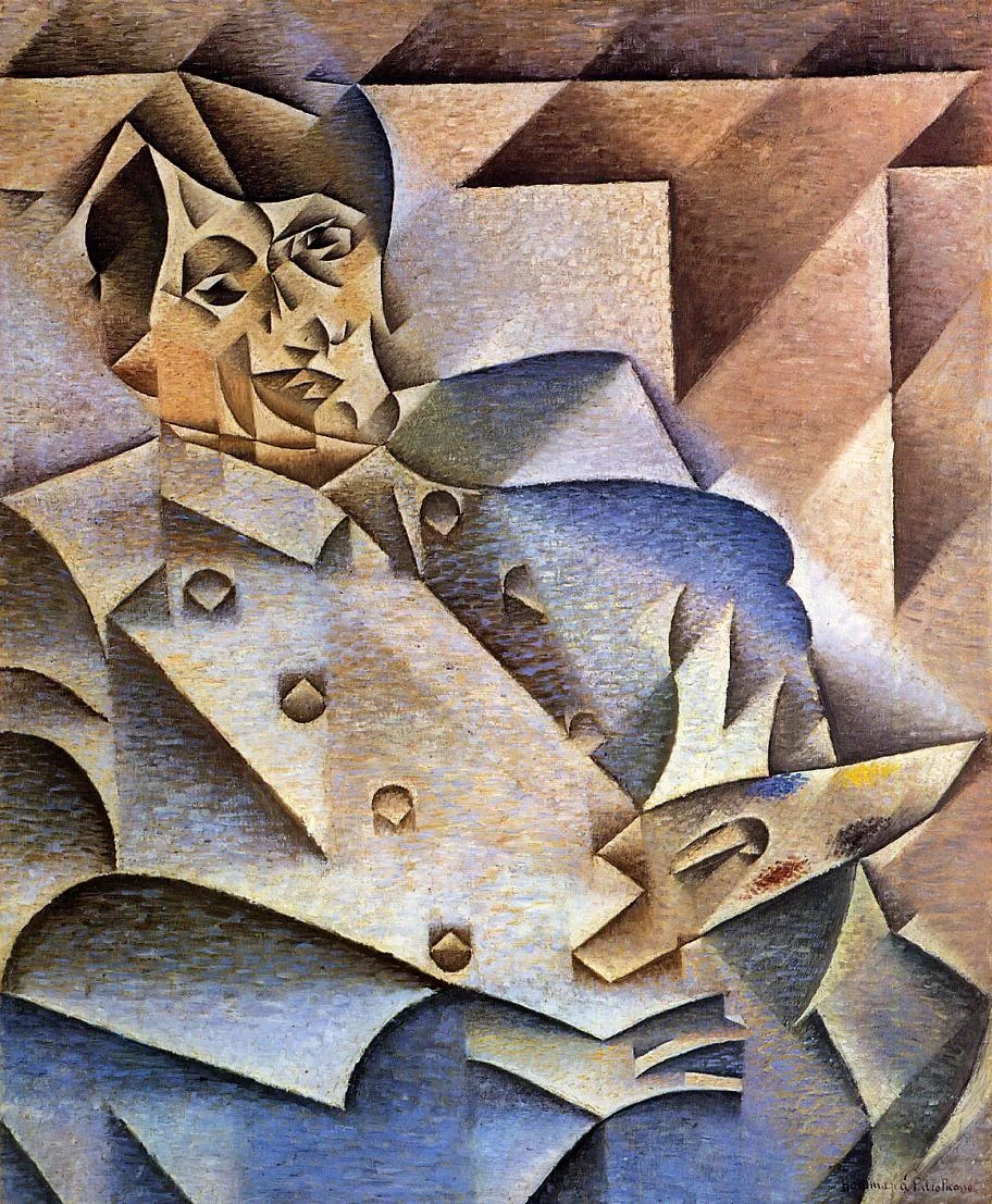 Portrait of Pablo Picasso by Juan Gris - Famous Art - Handmade Oil Painting on Canvas