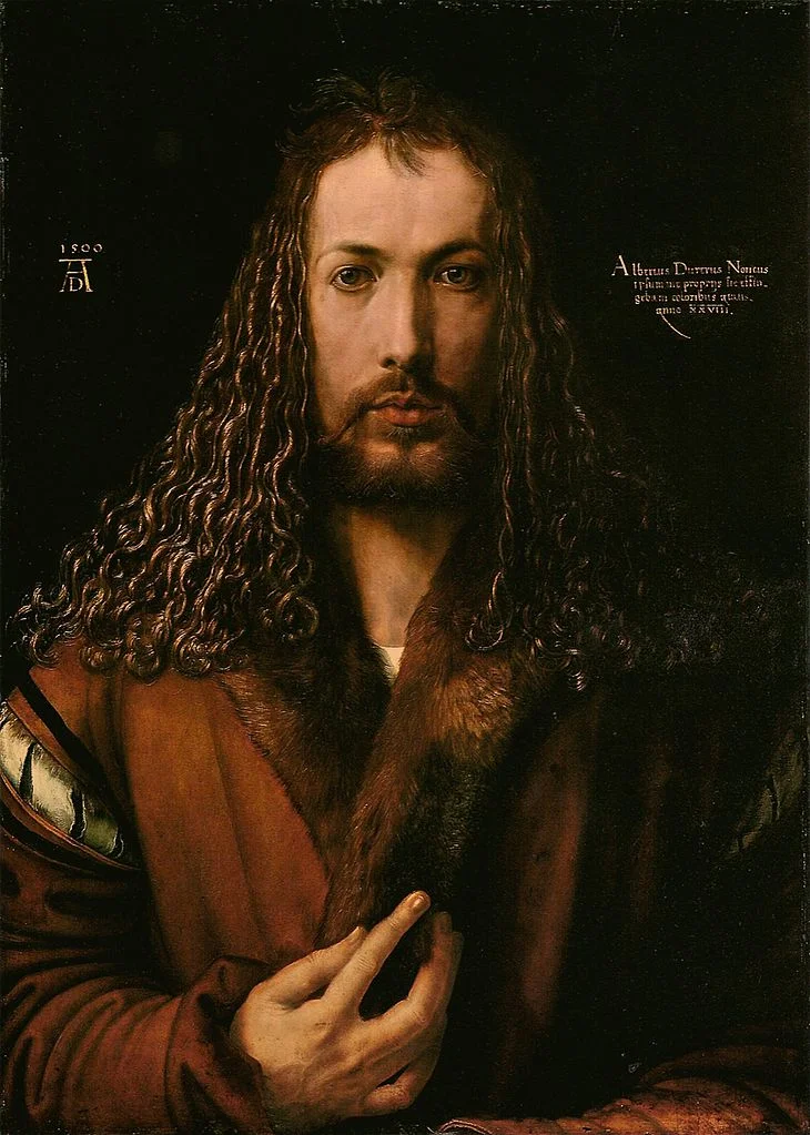 Self Portrait at 28 by Albrecht Durer - Famous Art - Handmade Oil Painting on Canvas