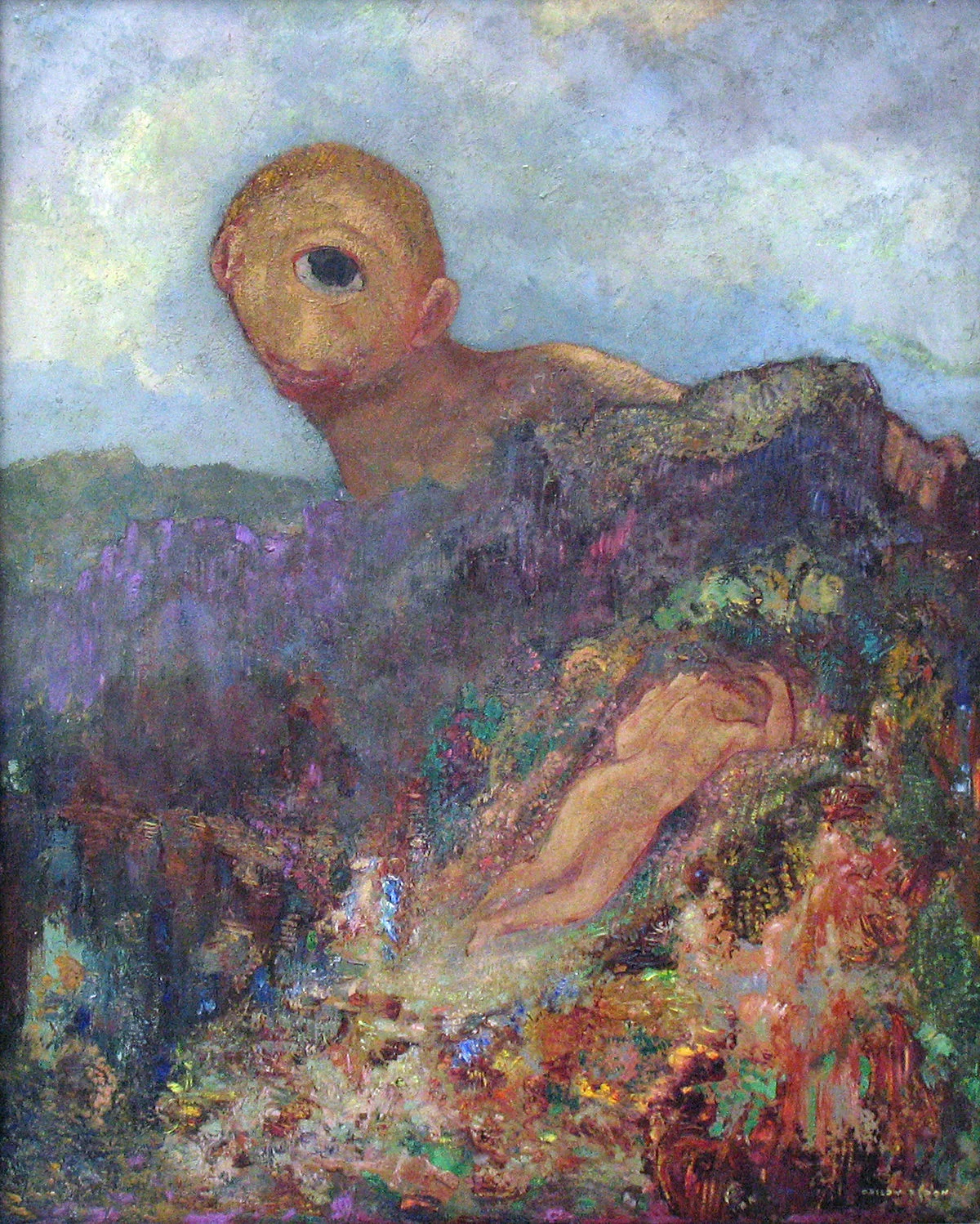 the-cyclops-by-odilon-redon-famous-art-handmade-oil-painting-on-canvas