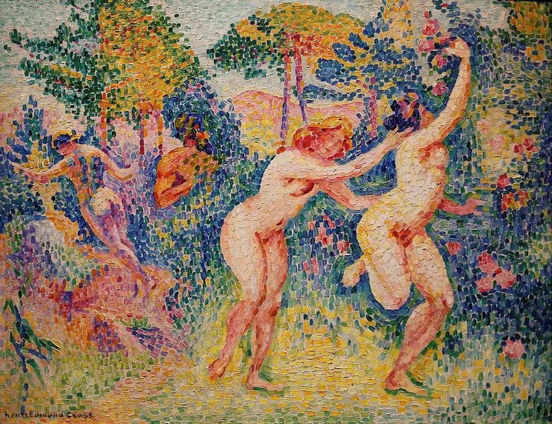 la-fuite-des-nymphes-by-henri-edmond-cross-famous-art-handmade-oil-painting-on-canvas