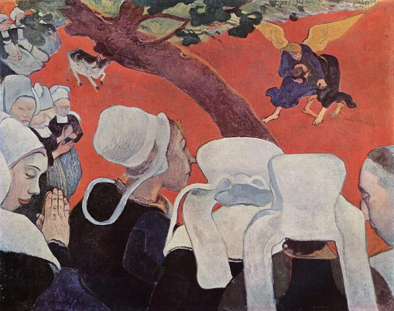 vision-at-the-sermon-by-paul-gauguin-famous-art-handmade-oil-painting-on-canvas