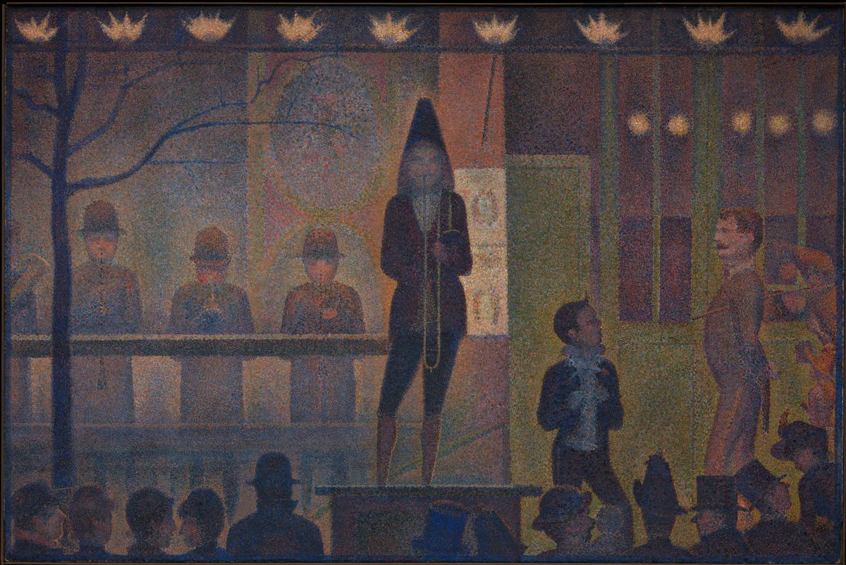 circus-sideshow-by-georges-seurat-famous-art-handmade-oil-painting-on-canvas
