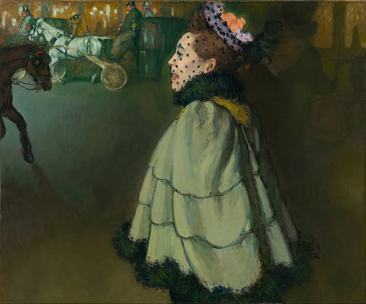 slim fit dress slacks Camille (also known as The Woman in a Green Dress) by Claude Oscar Monet main image 1