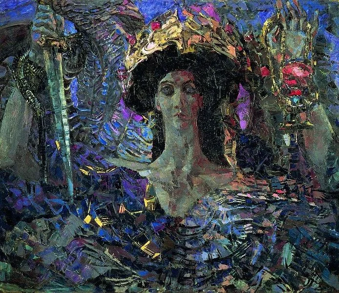 six-winged-seraph-by-mikhail-vrubel-famous-art-handmade-oil-painting-on-canvas