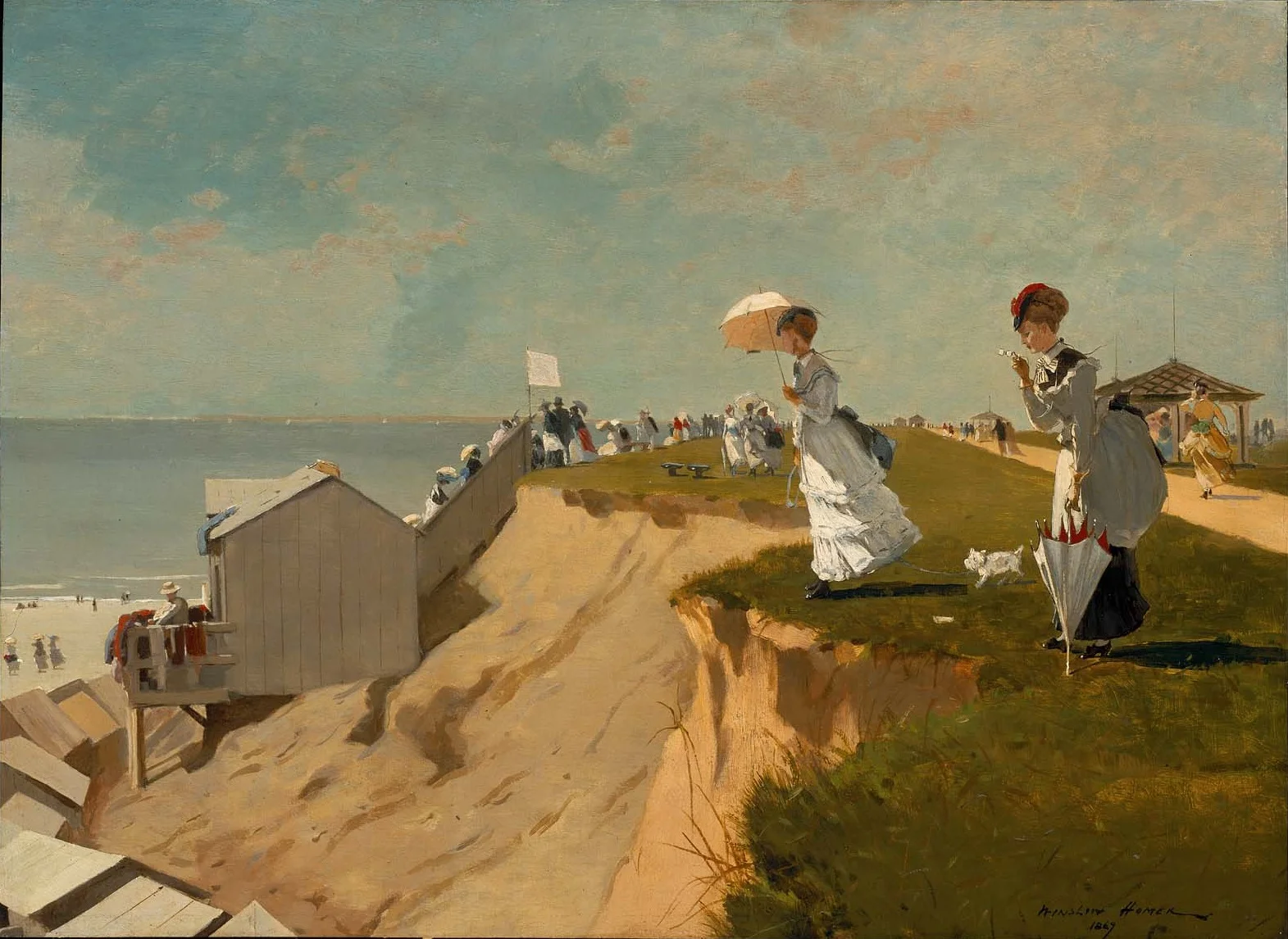 long-branch-new-jersey-by-winslow-homer-famous-art-handmade-oil-painting-on-canvas