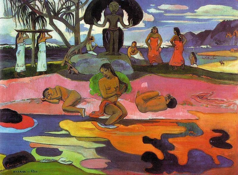 the-day-of-the-god-by-paul-gauguin-famous-art-handmade-oil-painting-on-canvas