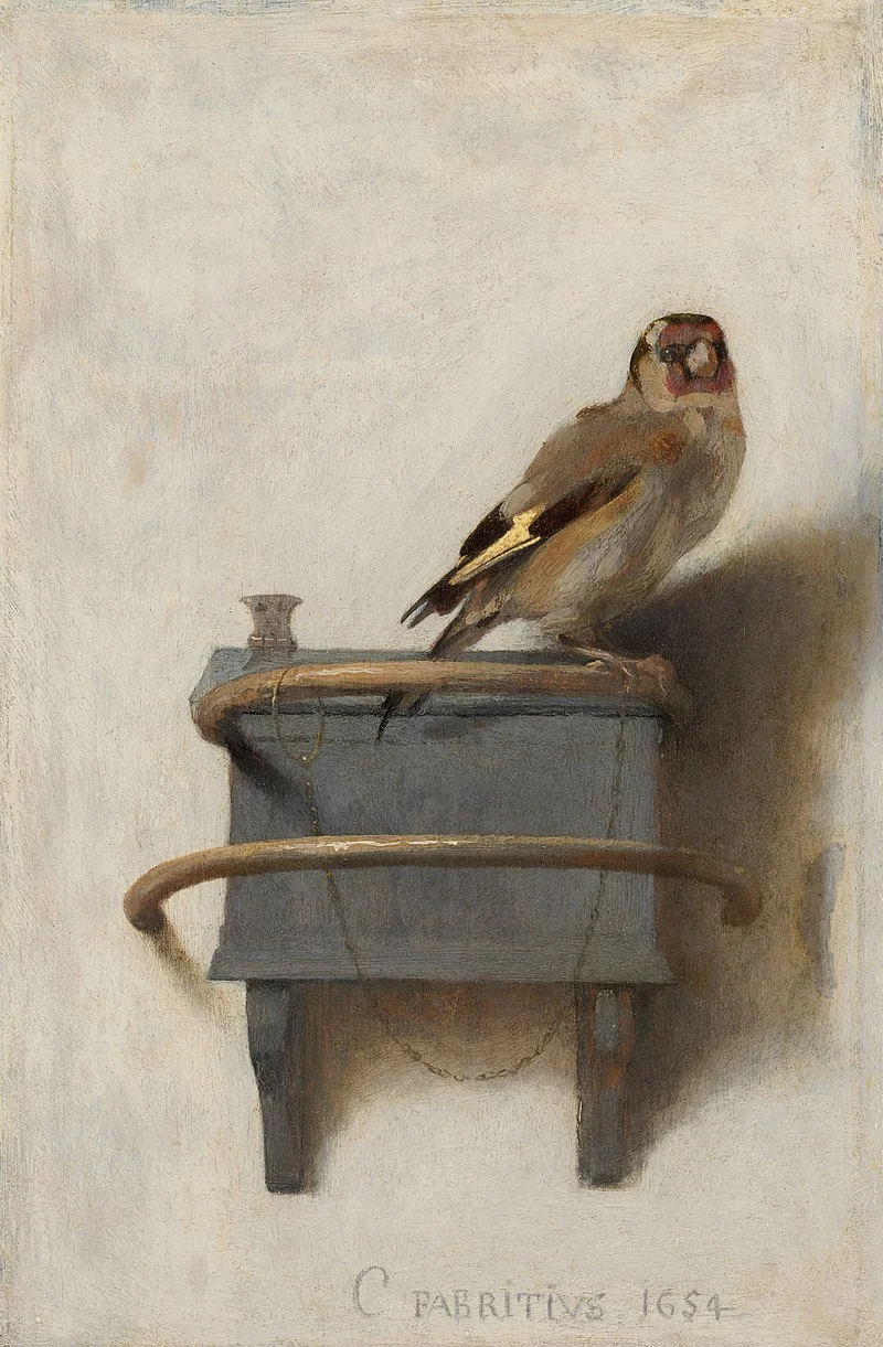 The Goldfinch By Carel Fabritius - Famous Art - Handmade Oil Painting On Canvas