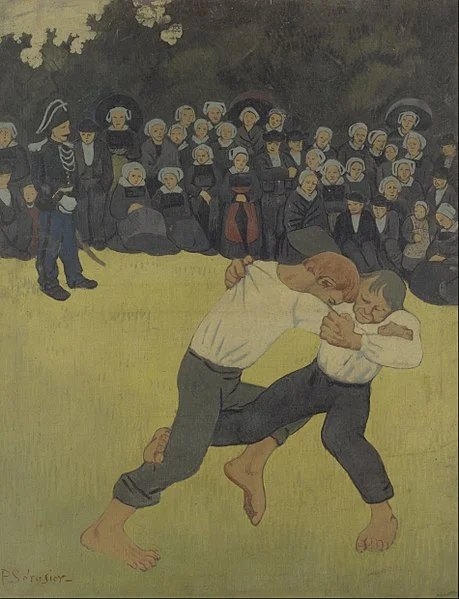 breton-wrestlers-by-paul-serusier-famous-art-handmade-oil-painting-on-canvas