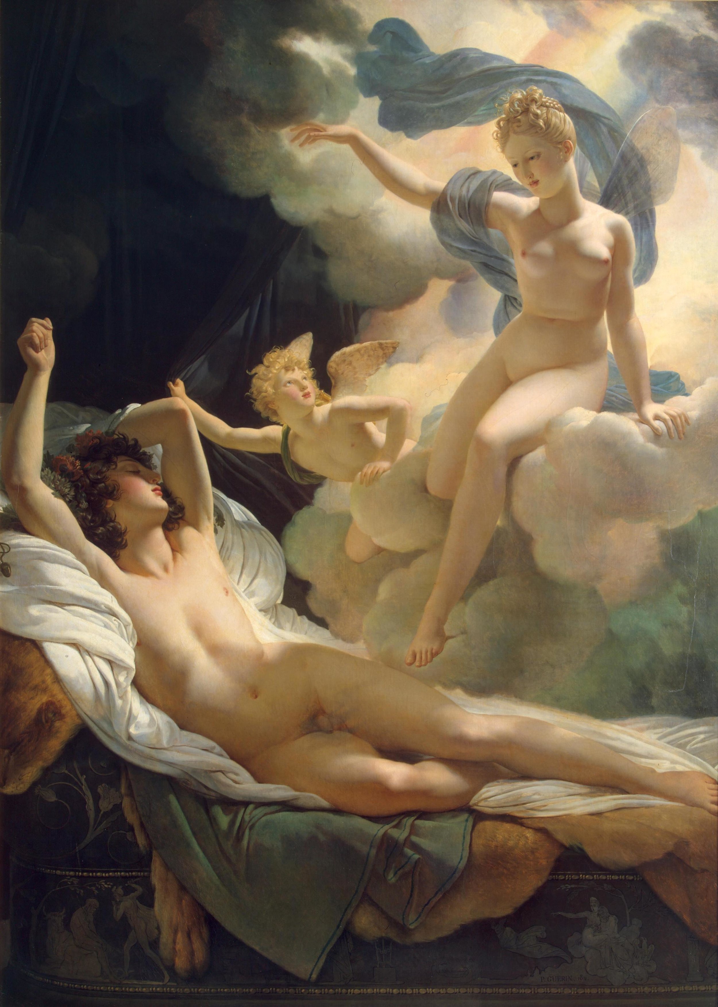 morpheus-and-iris-by-pierre-narcisse-guerin-famous-art-handmade-oil-painting-on-canvas