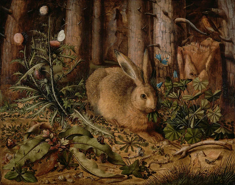 a-hare-in-the-forest-by-hans-hoffmann-famous-art-handmade-oil-painting-on-canvas.jpg