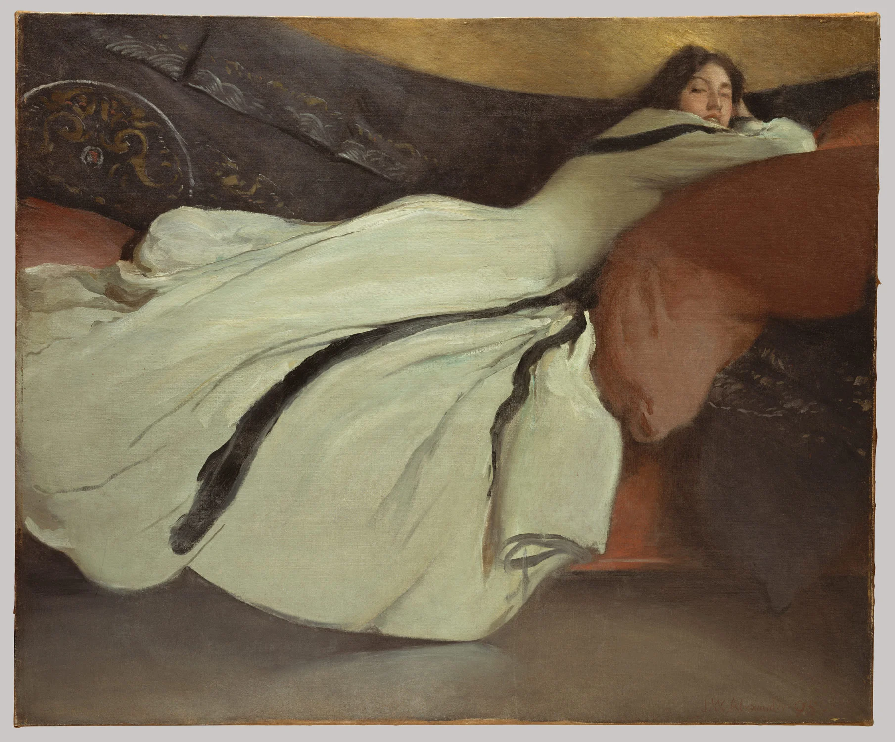 repose-by-john-white-alexander-famous-art-handmade-oil-painting-on-canvas