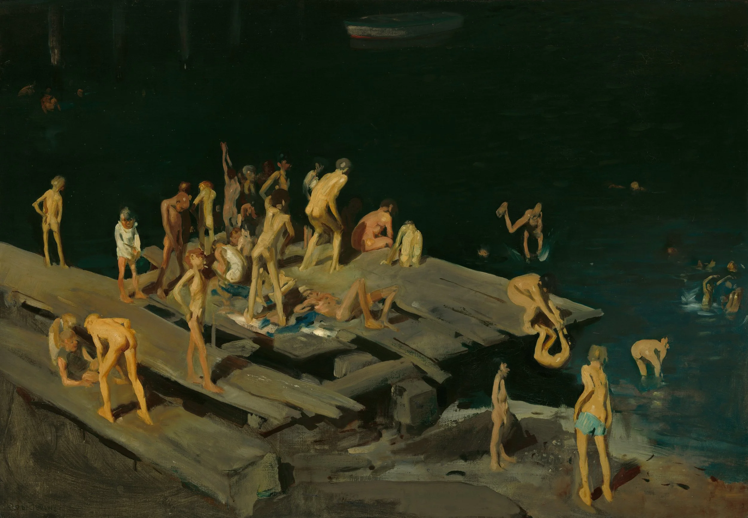 forty-two-kids-by-george-bellows-famous-art-handmade-oil-painting-on-canvas