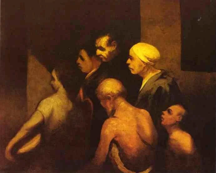 the-beggars-by-honore-daumier-famous-art-handmade-oil-painting-on-canvas