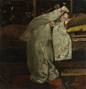girl-in-a-white-kimono-by-george-hendrik-breitner-famous-art-handmade-oil-painting-on-canvas