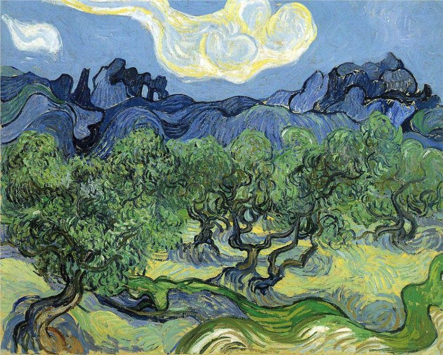 Cypresses by Vincent van Gogh - Famous Art - Handmade Oil Painting