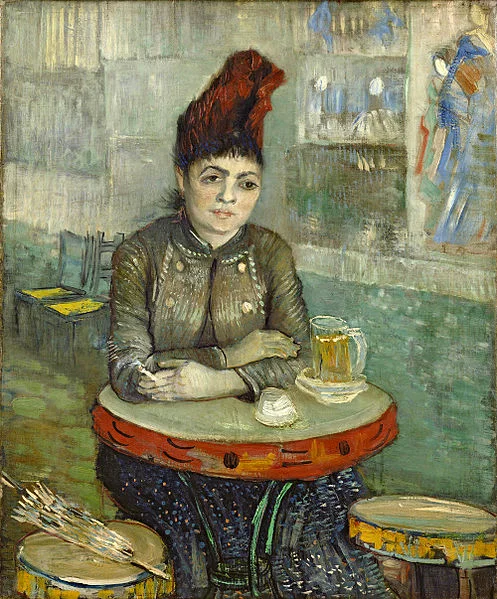 agostina-segatori-sitting-in-the-cafe-du-tambourin-by-vincent-van-gogh-famous-art-handmade-oil-painting-on-canvas