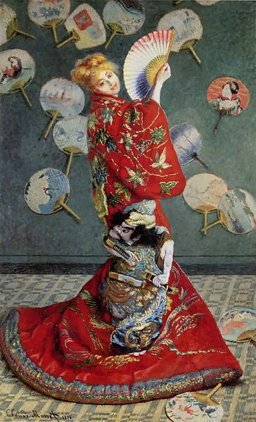 La Japonaise (Camille Monet in Japanese Costume) by Claude Monet - Famous Art - Handmade Oil Painting on Canvas
