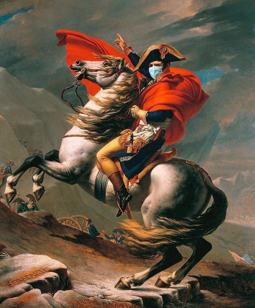 tallenge napoleon crossing the alps by jacques louis david 1801.jpg