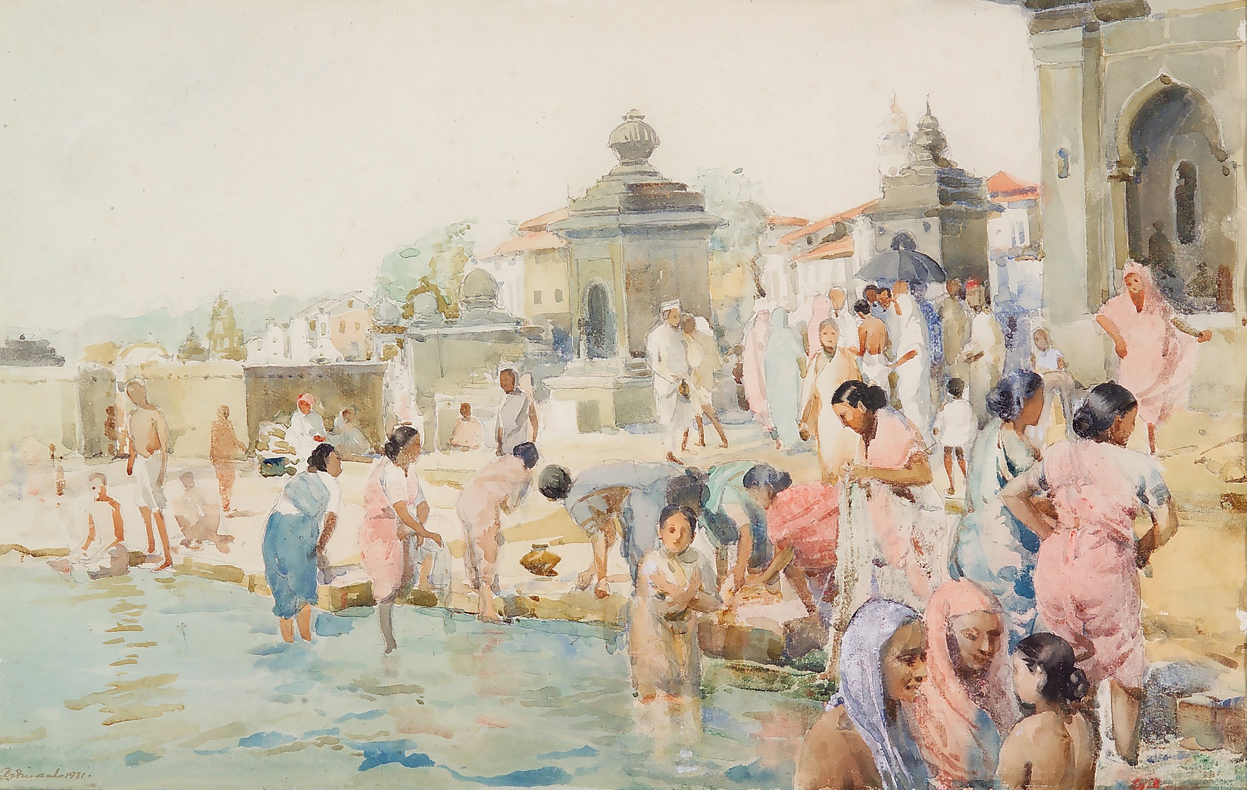 Nasik Scene (III of IV) 1931 By António Xavier Trindade.jpeg