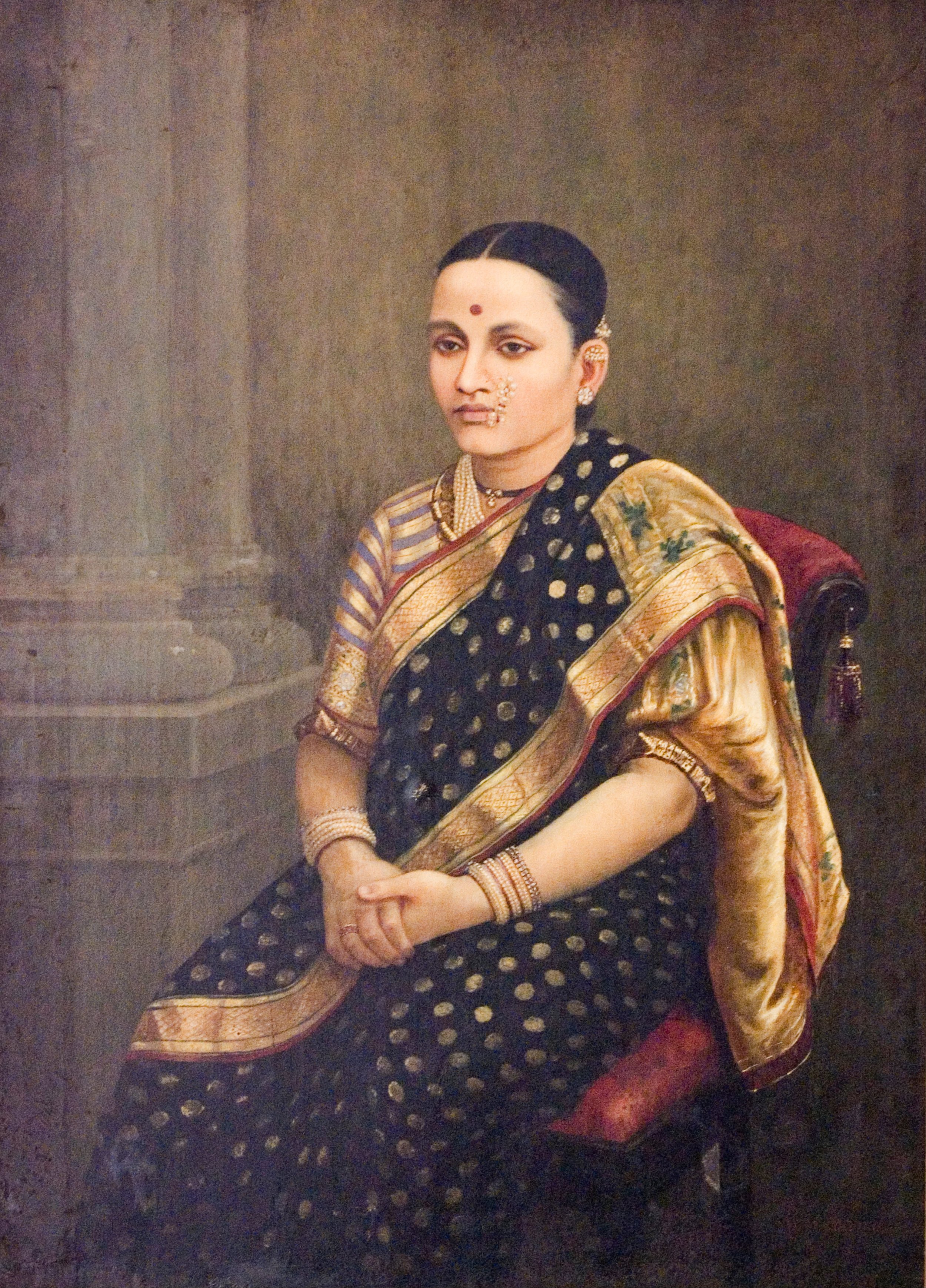 Portrait of a Lady 1893 By Raja Ravi Varma.jpeg