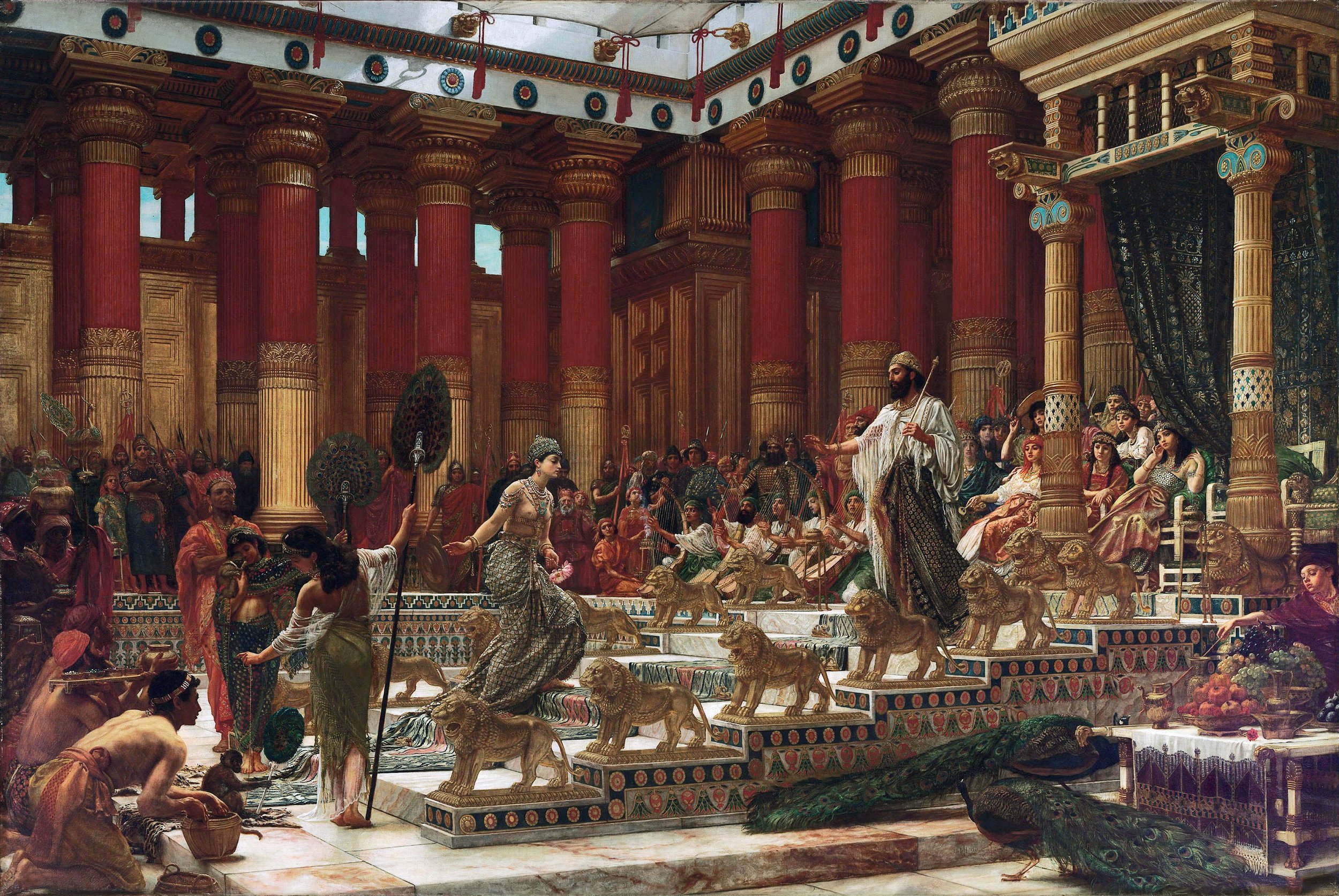 The visit of the Queen of Sheba to King Solomon by Sir Edward John Poynter.jpg