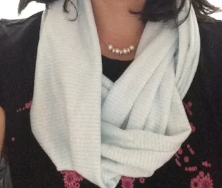 My litograph scarf! Can you see the tiny text across the fabric?