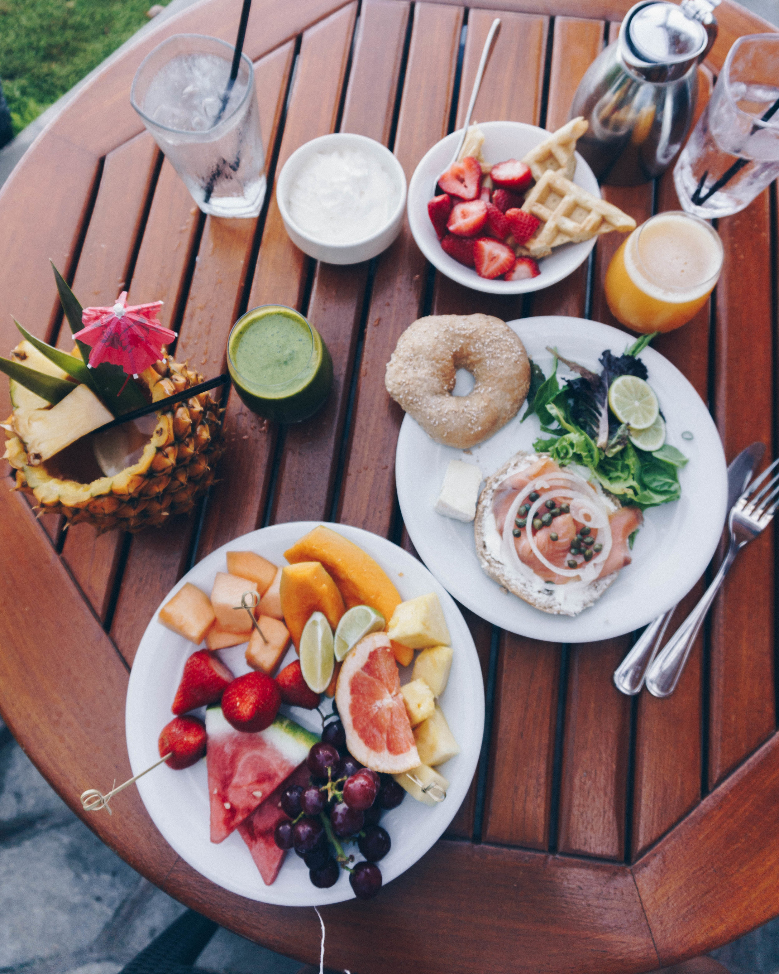  The breakfast buffet at   THE WESTIN MAUI &nbsp; was amaaaazing! Along with freshly squeezed juices. 