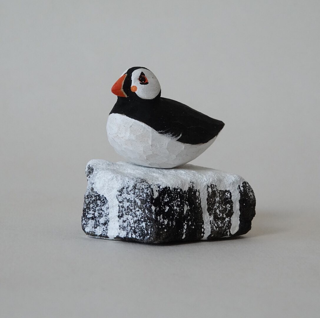 GUANO PUFFIN. 
Coming soon&hellip;
#guano #puffin #nickhunterwoodcarver #nickhunterwoodcarverbigcartel