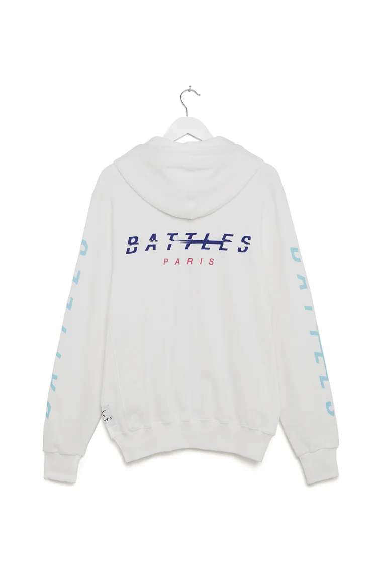 paris white hoodie