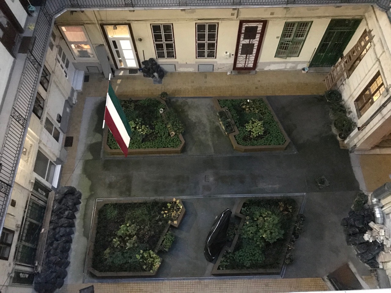 My Apartment Courtyard. 