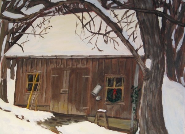 "Pinsdorf Barn" hangs in our Dutch house