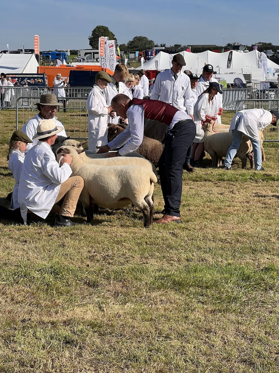 Kneeling for the judging