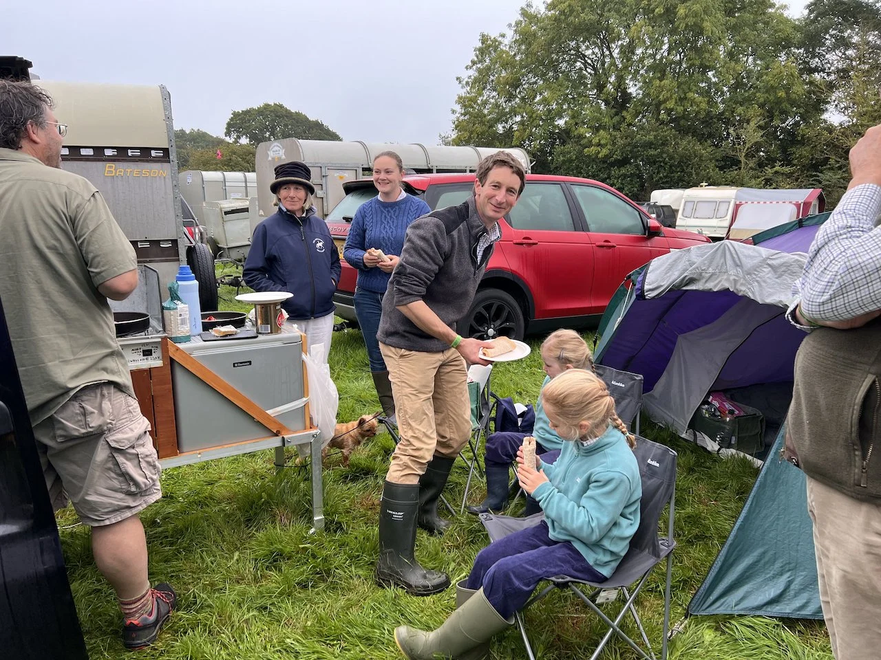 Arthur serving up a quick bite before the competitions start
