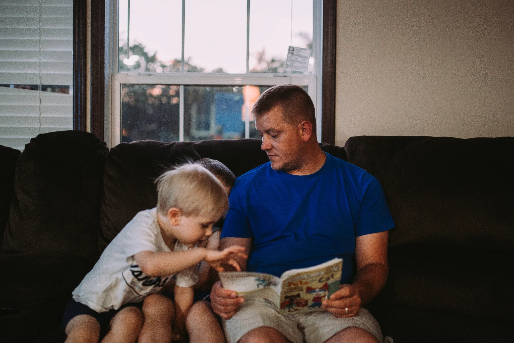 Good Dads read bedtime stories.