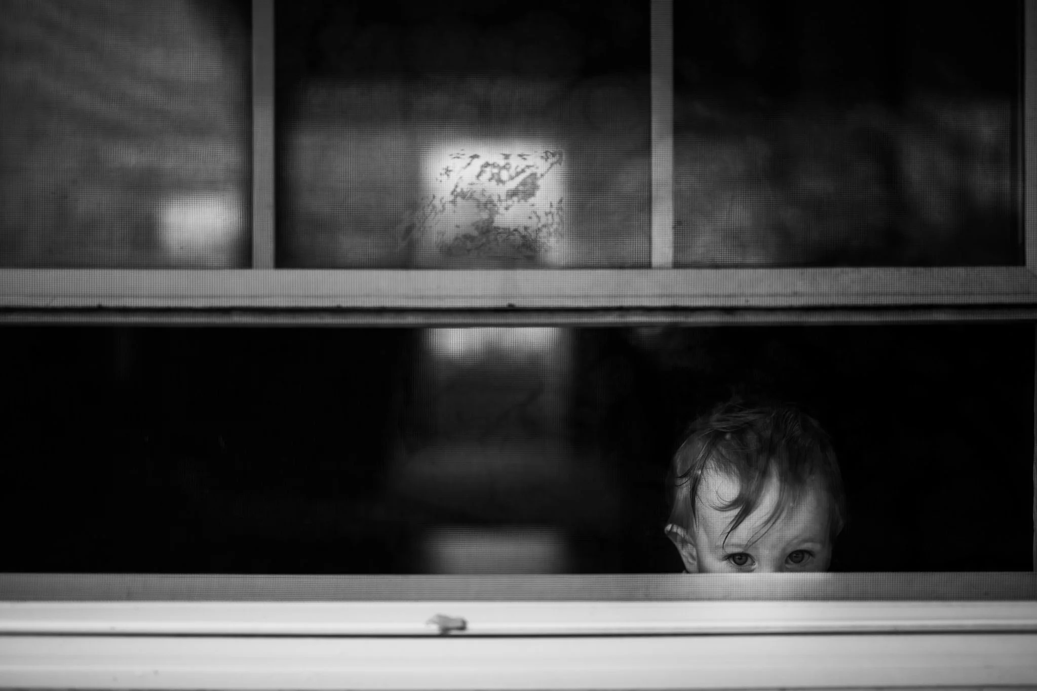 Peek-a-boo is one of her favorite games to play.