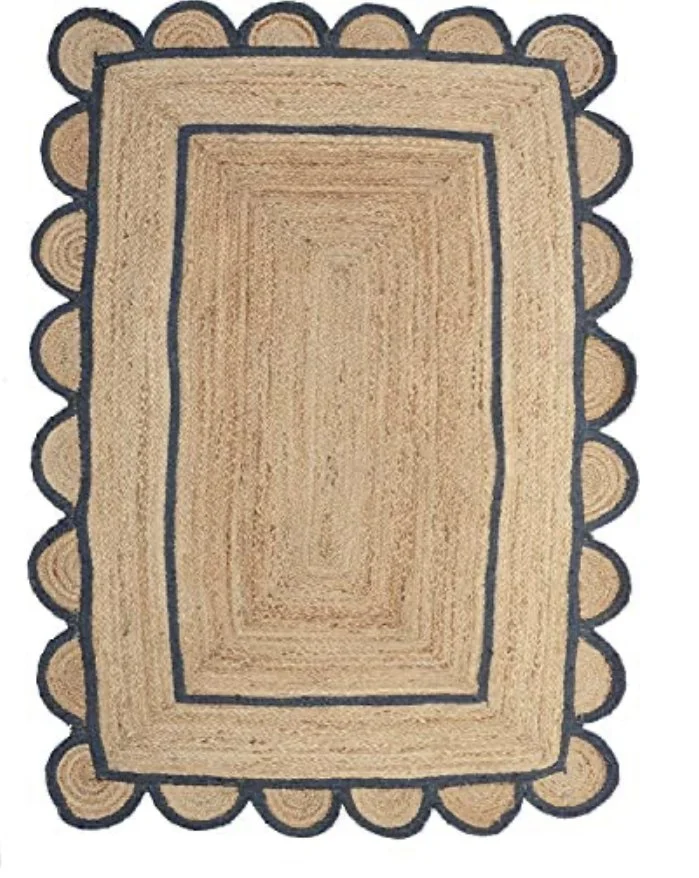 Scallop jute rug
