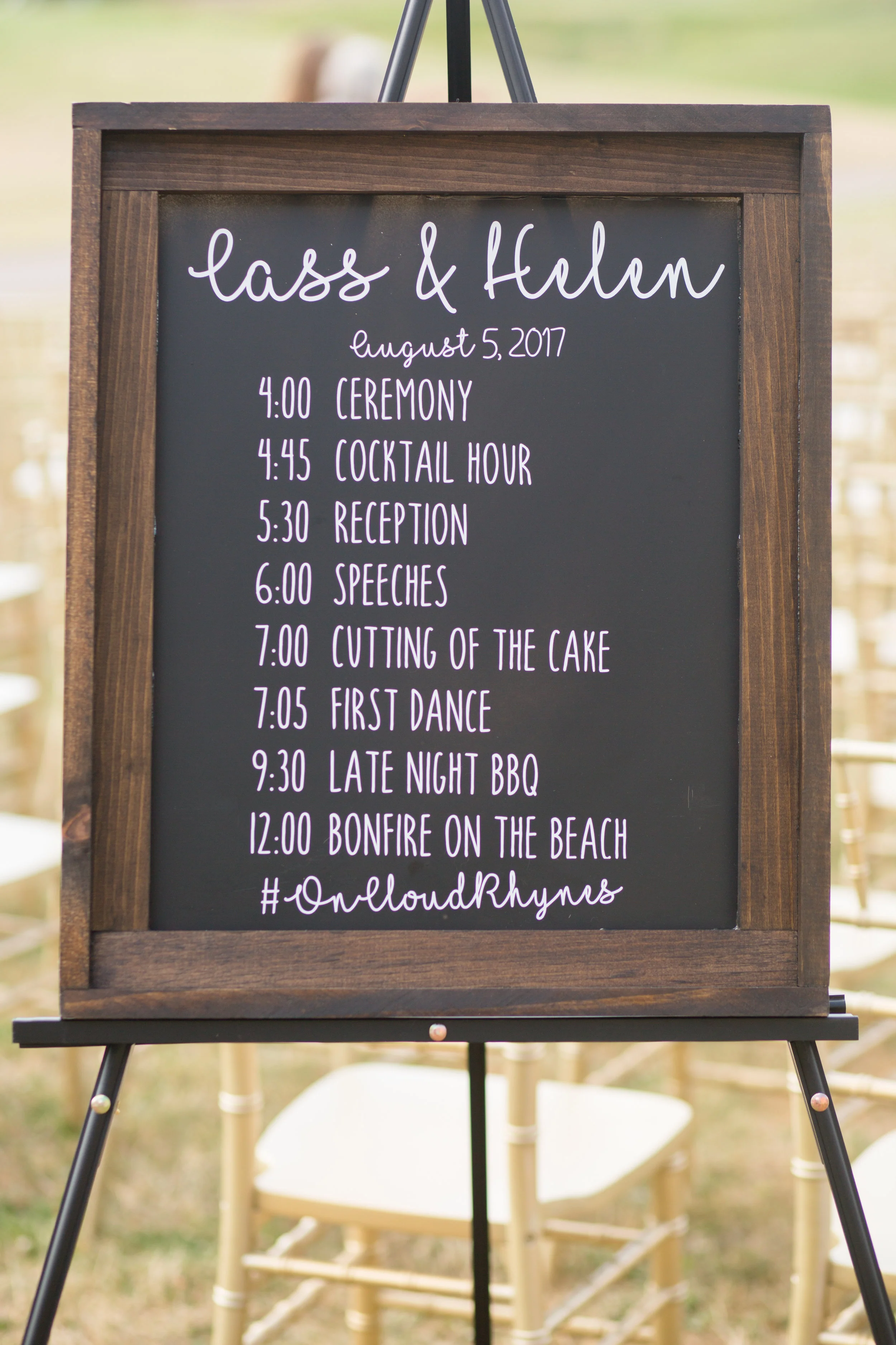 Assorted chalkboards for customization Photo by Nicole Anne Photography