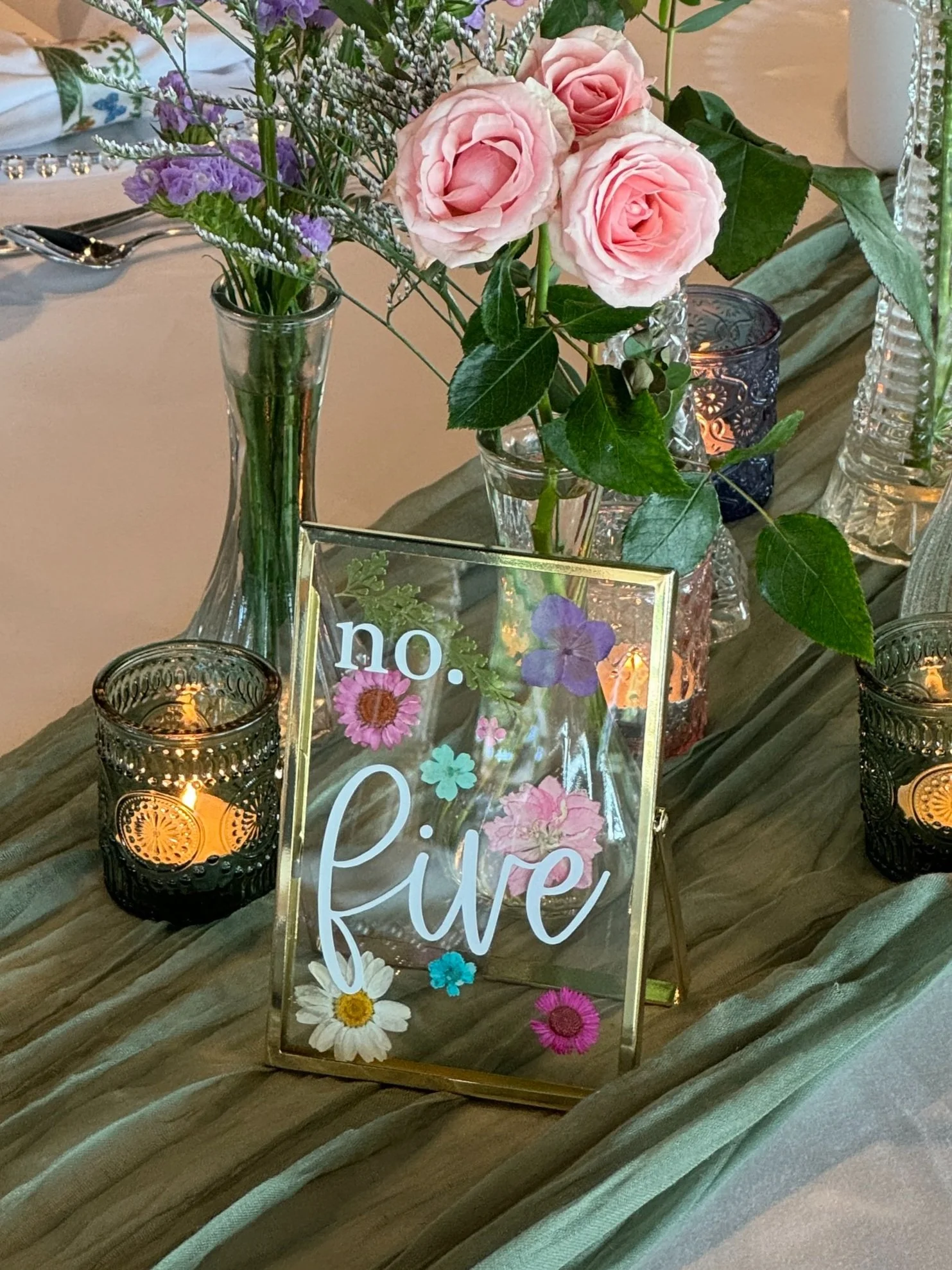 Picture of Table Numbers, Accent Signs + Sign Holders — Elysian Weddings & Events