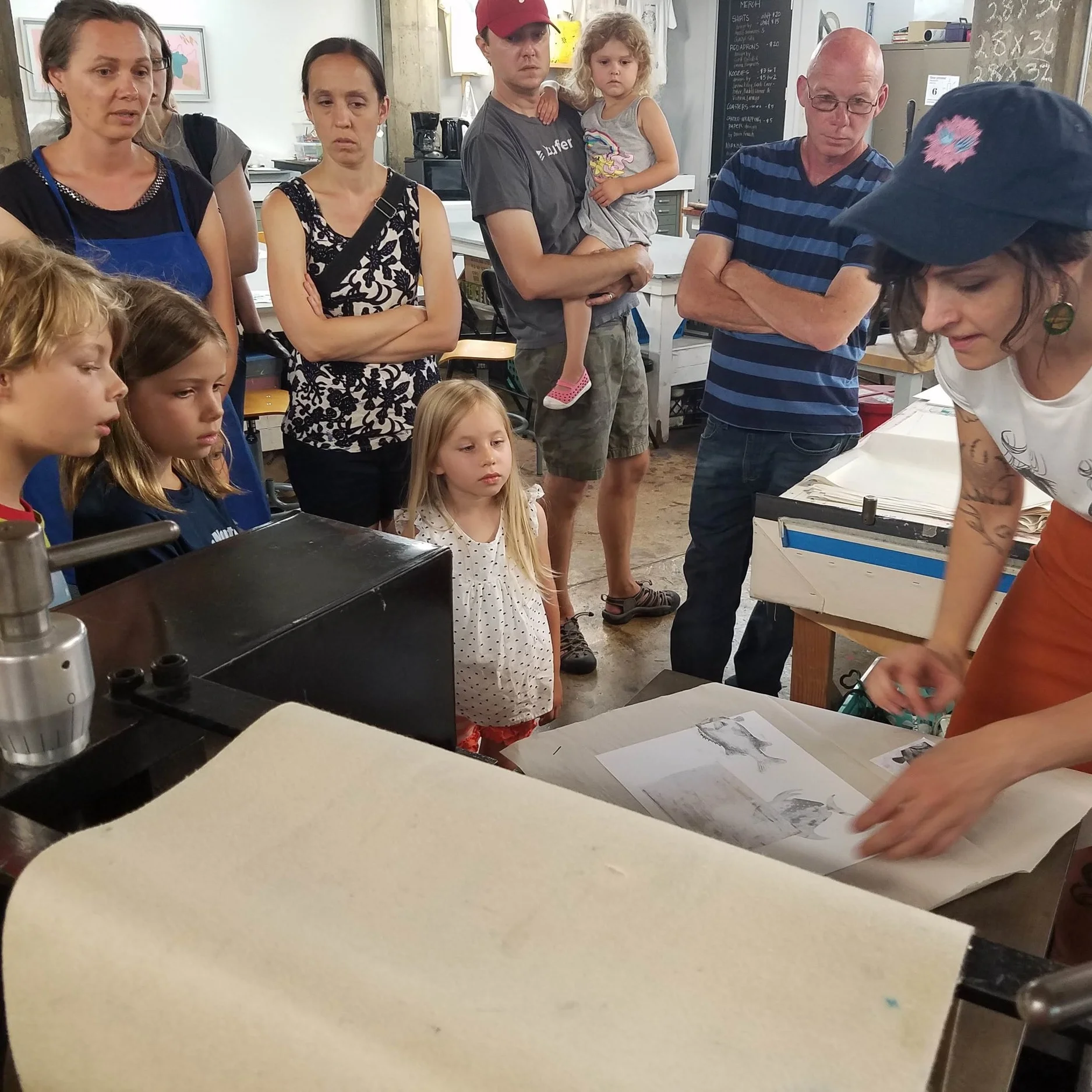 2018 July: Kooky Collages Saturday,July 14th from noon-2pm Learn to mix print media in fun new ways! Philadelphia based artist Sarah Mikolowsky will be sharing her skills at getting painterly Xerox transfers and playful screen prints to make friends.