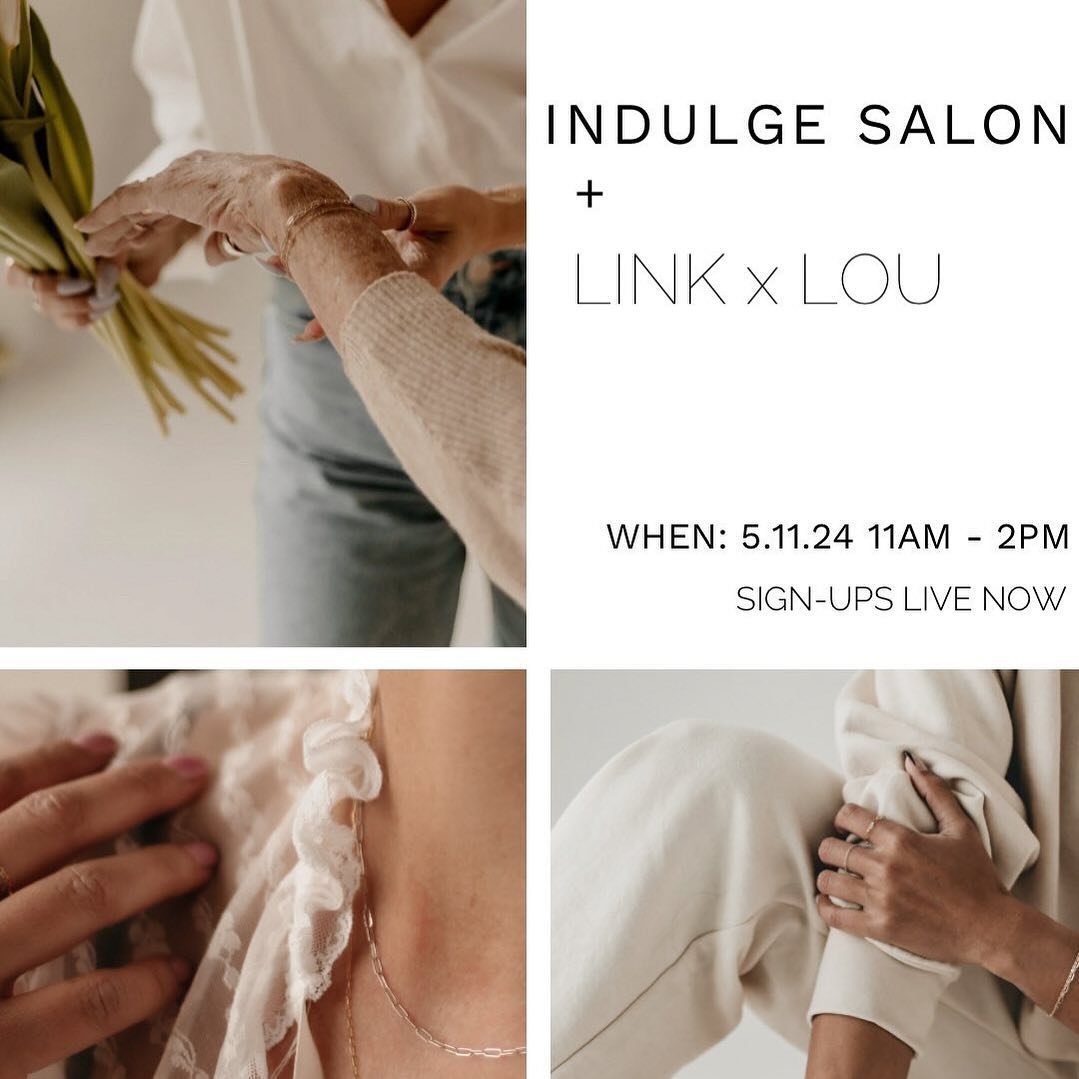 Don&rsquo;t miss out on our LINK x LOU event on May 11th! Book your spot now and be a part of something extraordinary!

Click the link in our bio - or copy/paste the link below in your web browser!

https://calendly.com/linkxloumke/indulge-pop-up?mon