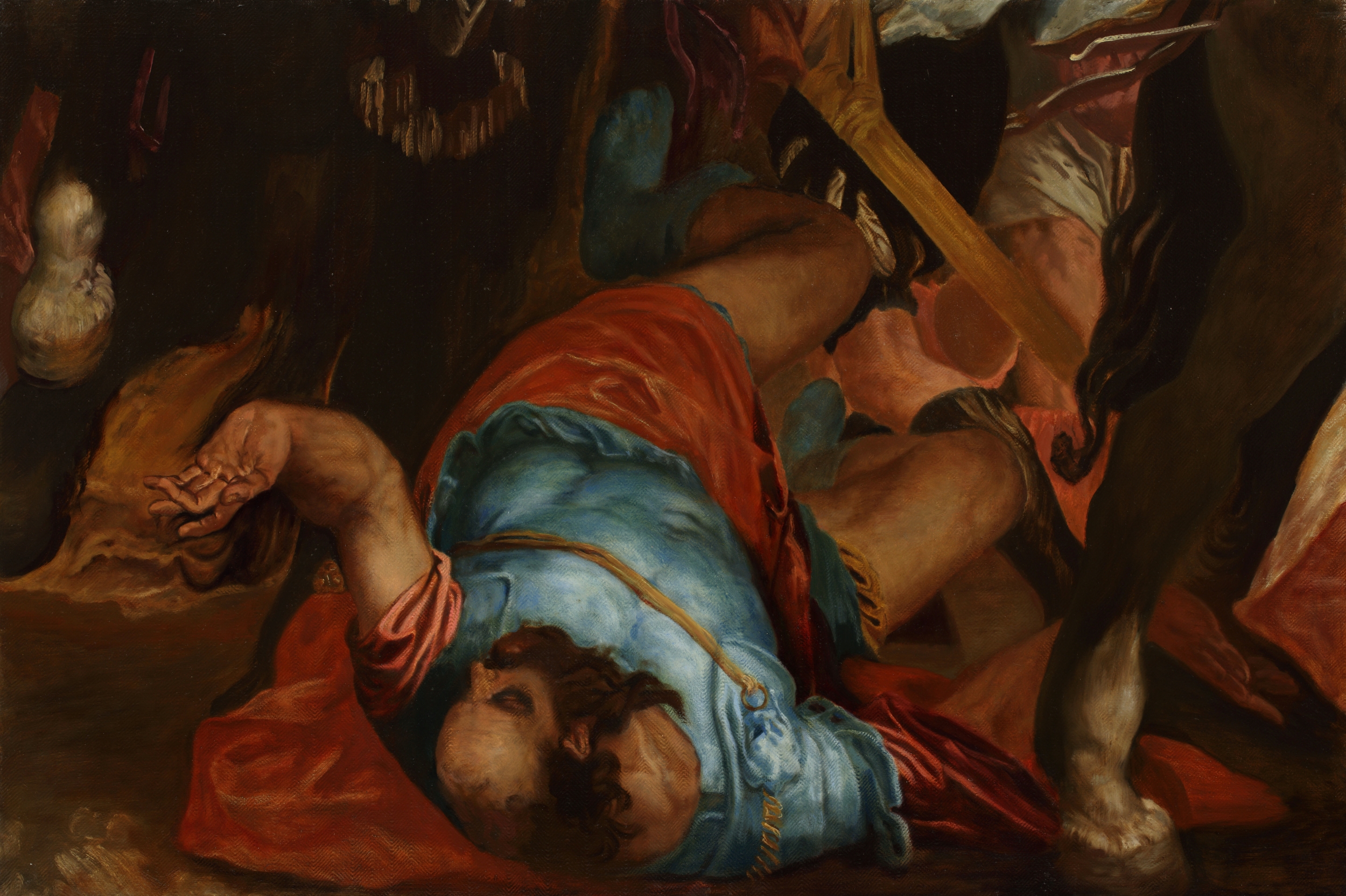  PAUL   Copy of fragment from    The Conversion of Paul    by Paolo Veronese    2015    Oil on canvas    120 x 80 cm  