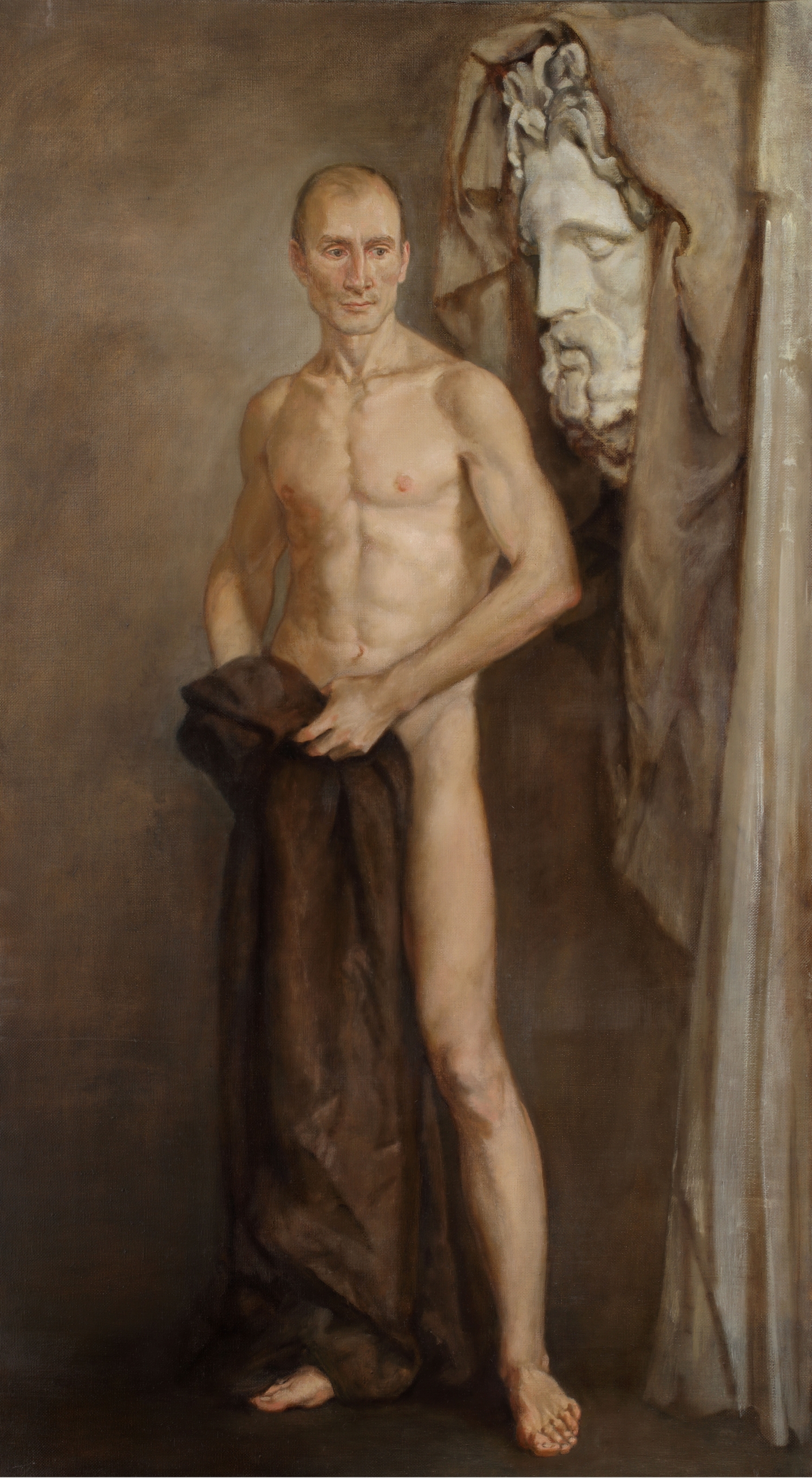 POSTANOVKA I   2018    Oil on canvas    180 x 100 cm  