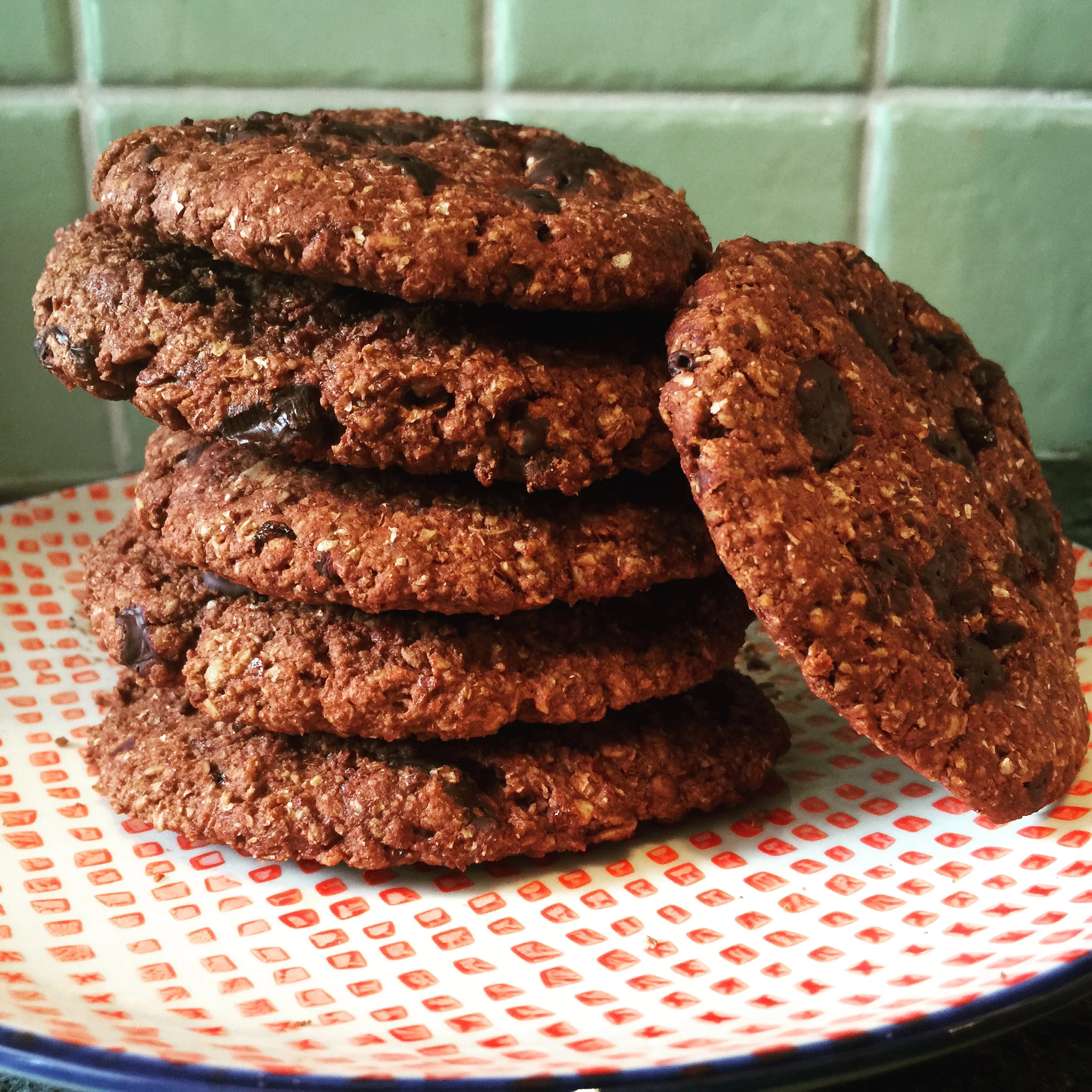 Vegan double chocolate cookies recipe