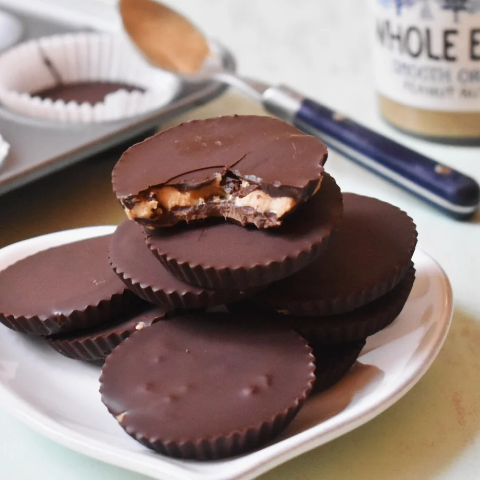 Vegan reese's chocolate and peanut butter cups recipe