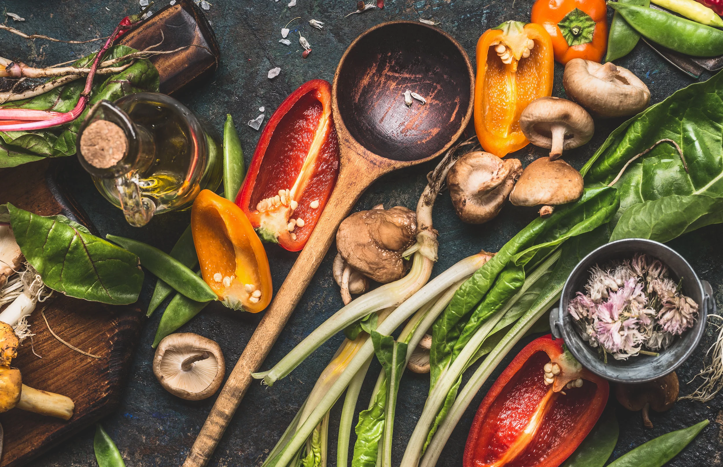Vegan lifestyle - be environmentally friendly and save money by reducing kitchen waste