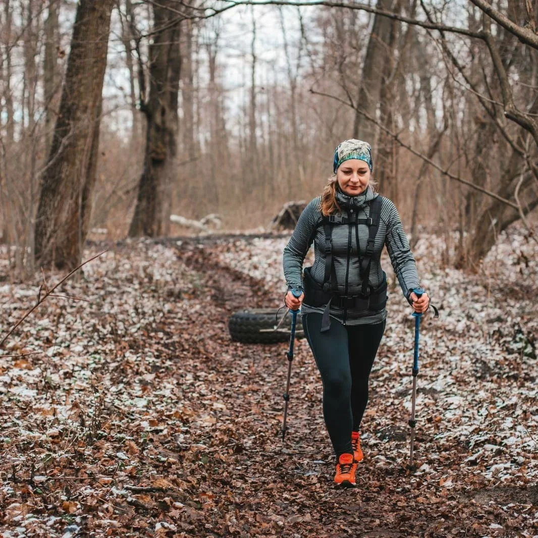 Jolanta training for a North Pole expedition with the help of her Meat Free Fitness nutrition guide